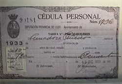 Cédula Personal