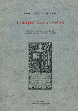 Portada libro linaje galicianos Perez Constanti